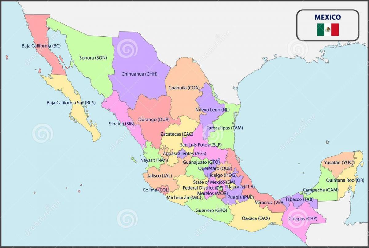 メキシコ行政地図